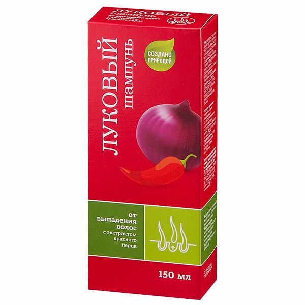 Шампунь Луковый 150 мл с экстрактом красного перца