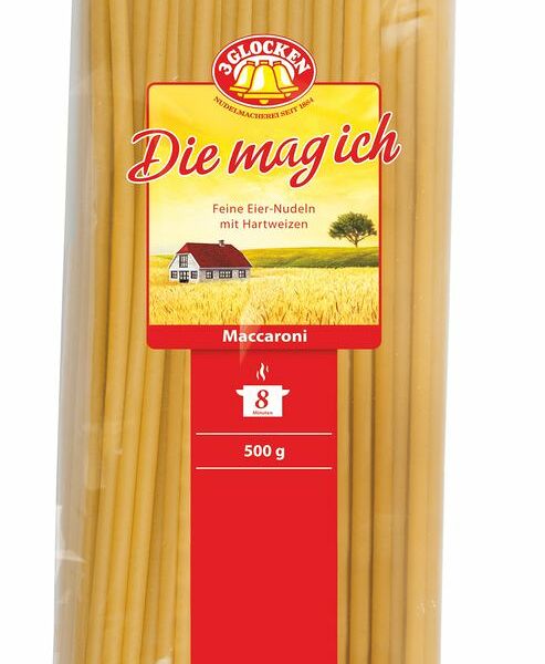 Макаронные изделия Maccaroni 3 Glocken Die Mag Ich Feine Eier-Nudeln