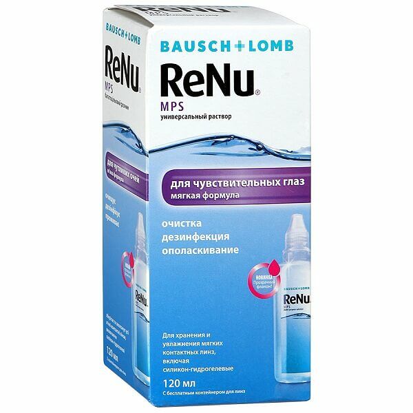 Раствор для линз ReNu MPS 120 мл