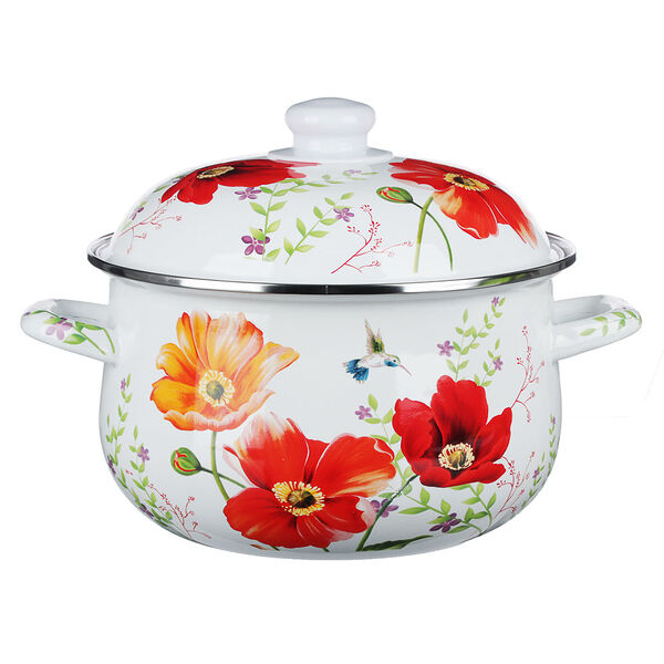 Vetta букет кастрюля эмалированная, 22 см, 3.6 л, индукция