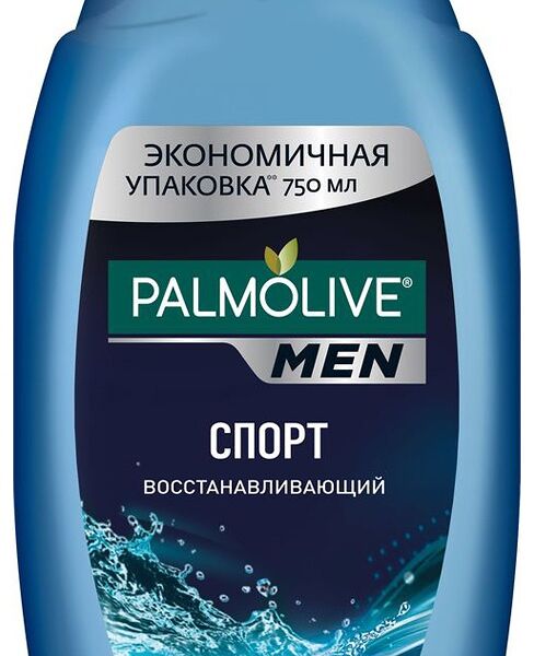 Гель для душа мужской Palmolive Men Спорт Восстанавливающий 3 в 1
