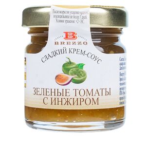 Сладкий крем-соус с зелёными томатами и инжиром, Apicoltura Brezzo, 40 г, Италия