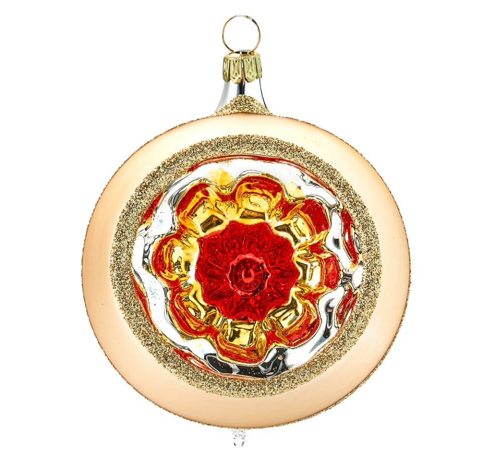 

Набор игрушек для елки Nostalgie Шары с рефлекторами золотые в ассортименте 8 см