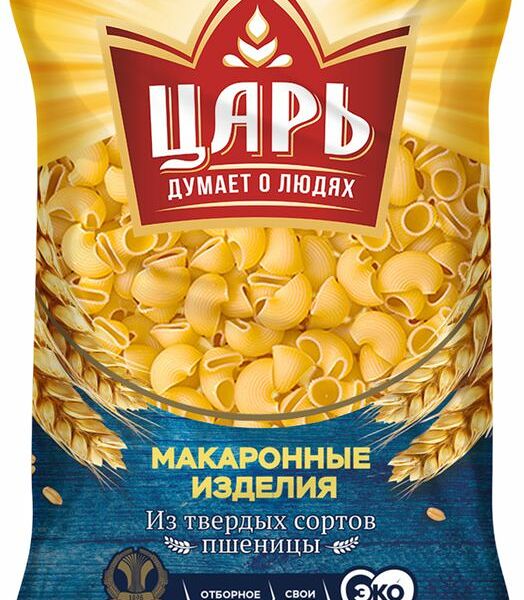 Макароны Царь Улитка группа А высший сорт 450 г