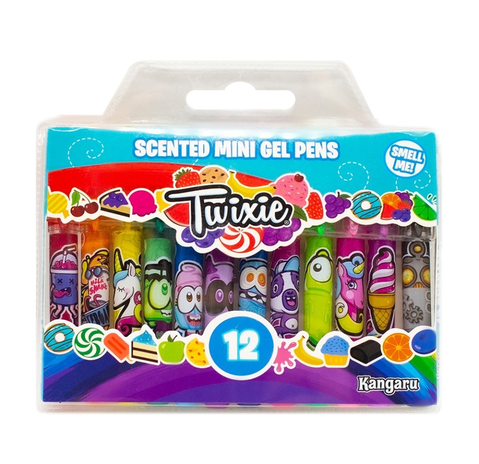 

Ручки гелевые Kangaru Twixie ароматизированные мини 12 шт.