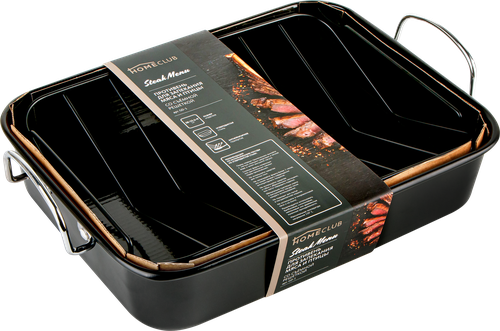 

Противень для запекания Homeclub Steak Menu 39x25x6.5см, углеродистая сталь, арт. GD-1