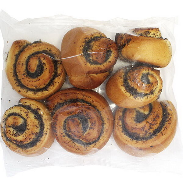 Изделия сдобные РУЛЕТИКИ с маком вес 250г п/п пакет