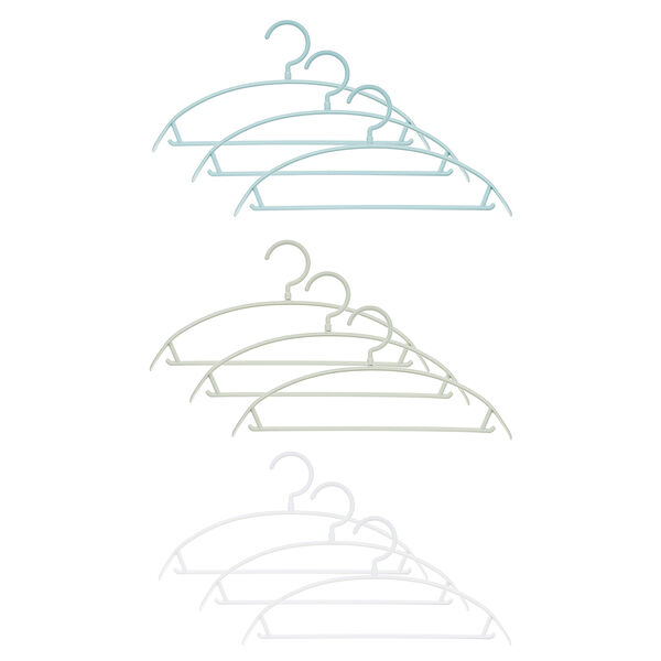 Vetta набор вешалок для одежды 3шт, 40,5х18,5см, пластик, 4 цвета