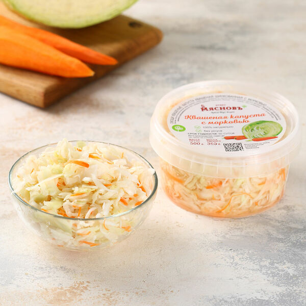 Капуста квашеная шинкованная с морковью МясновЪ Буфет