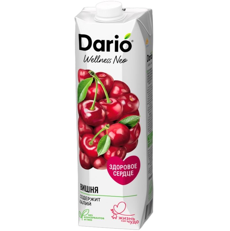

Нектар Dario Wellness вишня-черешня 1 л