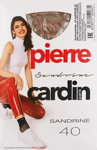 Носки женские Pierre Cardin Sandrine 40 бежевые сетка размер универсальный