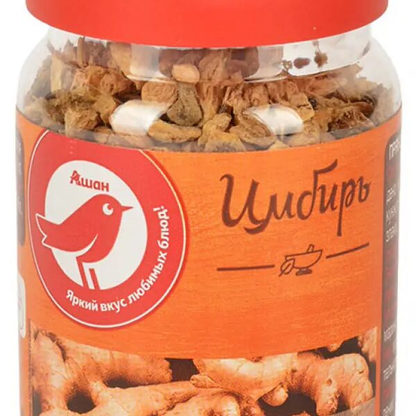 Имбирь кусочки АШАН Красная птица