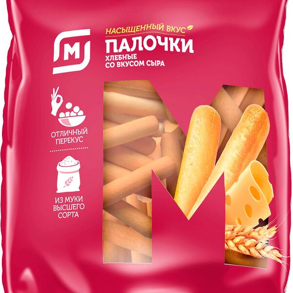 Палочки хлебные Магнит с сыром