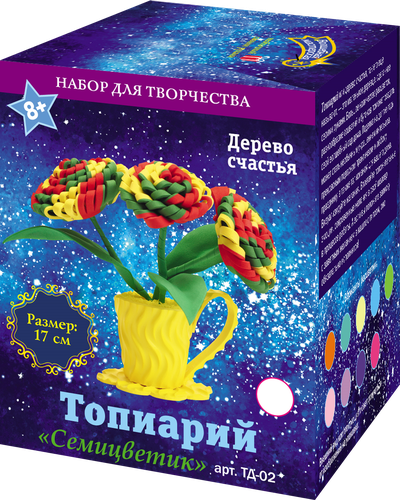 

Набор для детского творчества ВОЛШЕБНАЯ МАСТЕРСКАЯ Топиарий, в ассортименте