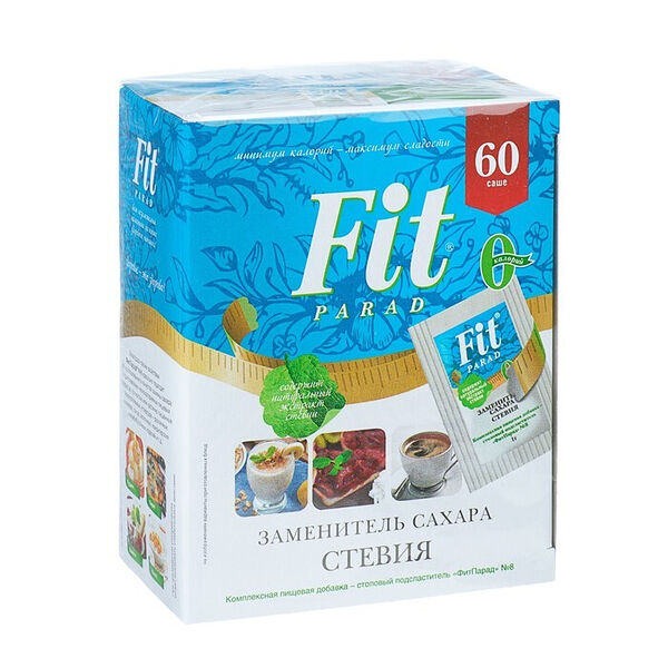 Заменитель сахара FITPARAD Стевия №8, 60шт