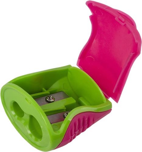 

Точилка Brauberg Mix Dual, 2 отверстия, с контейнером, пластиковая,1шт в ассортименте