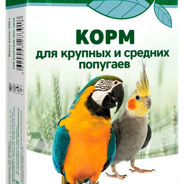 Корм Triol для крупных и средних попугаев