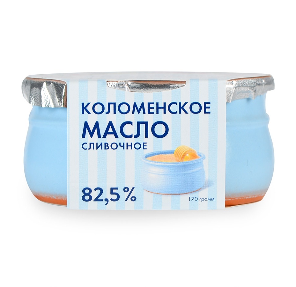 

Масло Коломенское Традиционное 82,5% сладко-сливочное несолёное 170г Россия, БЗМЖ