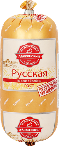 Колбаса вареная МКК АБАКАНСКИЙ Русская, категория Б, 400г
