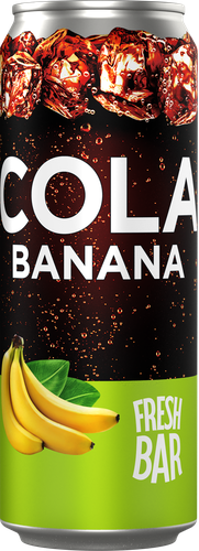 

Напиток Fresh Bar Cola Banana безалкогольный газированный 0.45 л