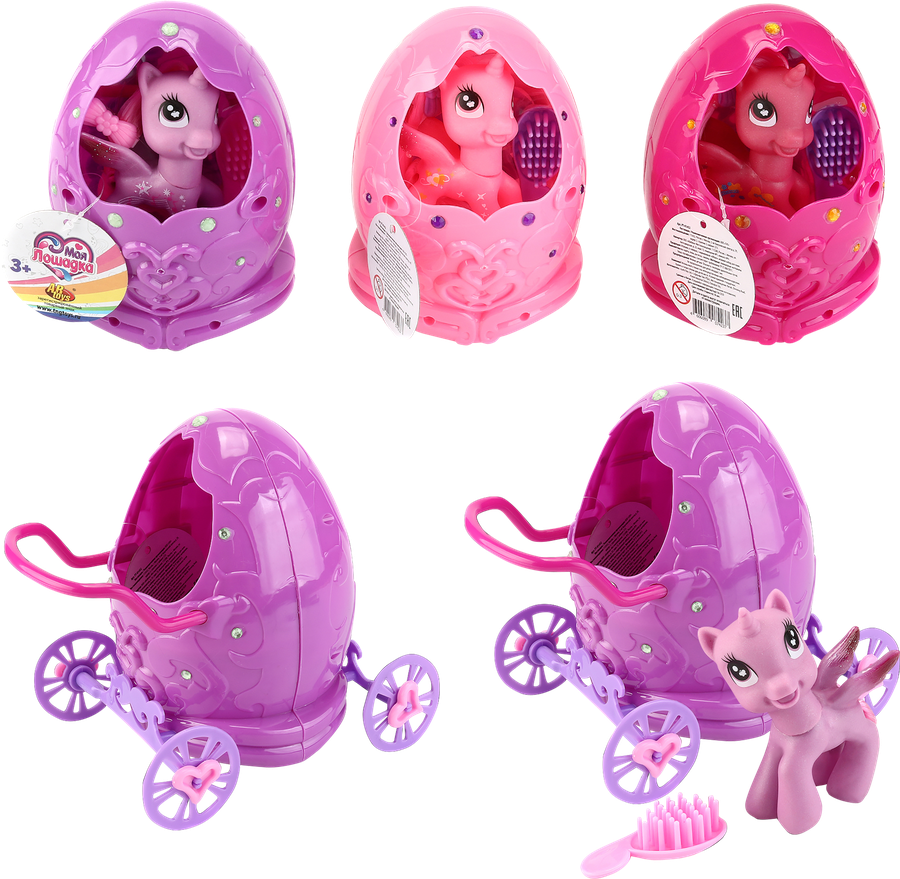 

Игрушка ABToys Домик-карета для пони с аксессуарами в ассортименте