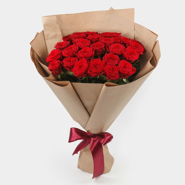 Букет из 35 роз Люблю тебя 60 см