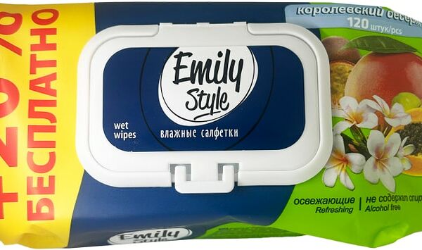 Салфетки влажные Emily Style Королевский десерт 120шт