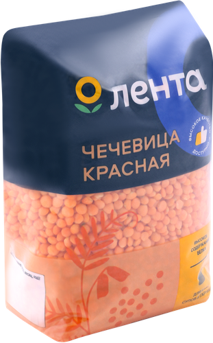 

Чечевица Лента красная 450 г