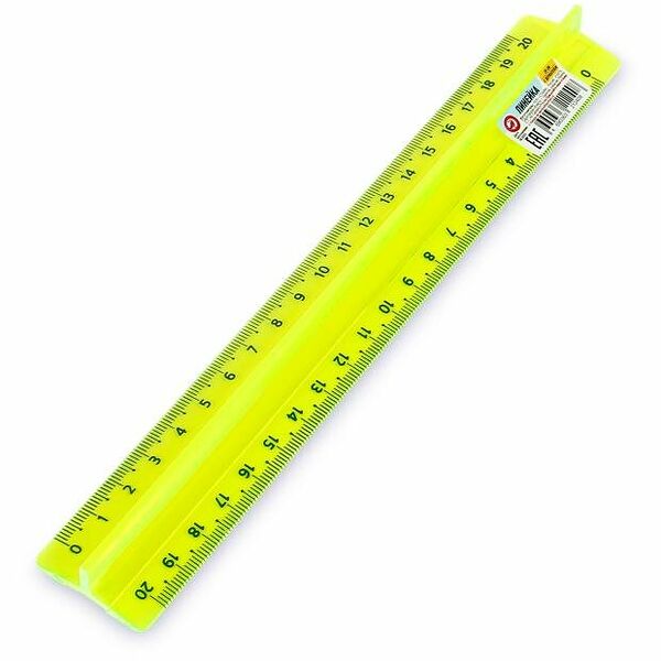 Линейка Ашан Красная птица с держателем, 20 см