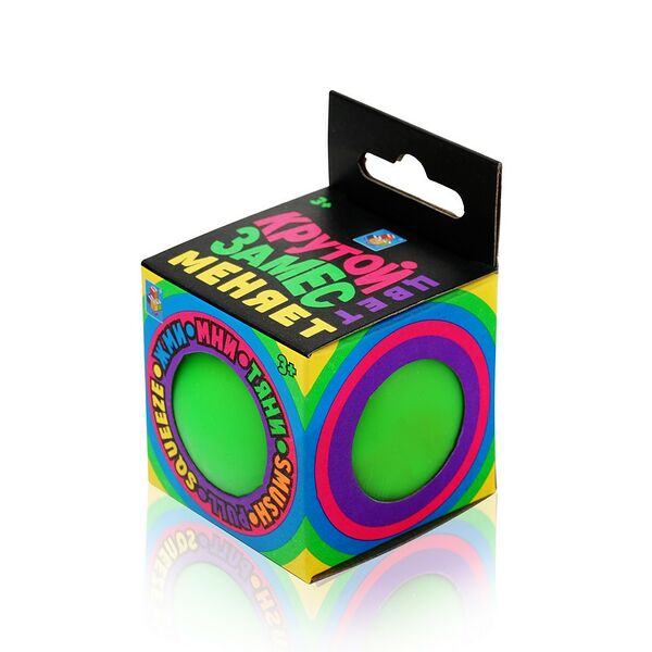 Лизун - жмяка 1 Toy Крутой замес, шар 6см, меняет цвет