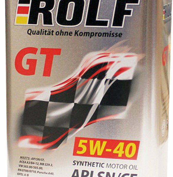 Масло моторное ROLF GT SAE 5W-40 API SN/CF синт