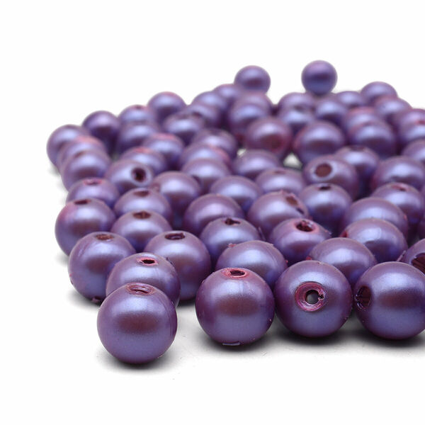 Бусины жемчужные с покрытием АВ, пластик, 8мм, 25гр Astra&Craft(28 сиреневый)