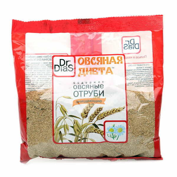 Овсяные отруби натуральные ТМ Овсяная диета
