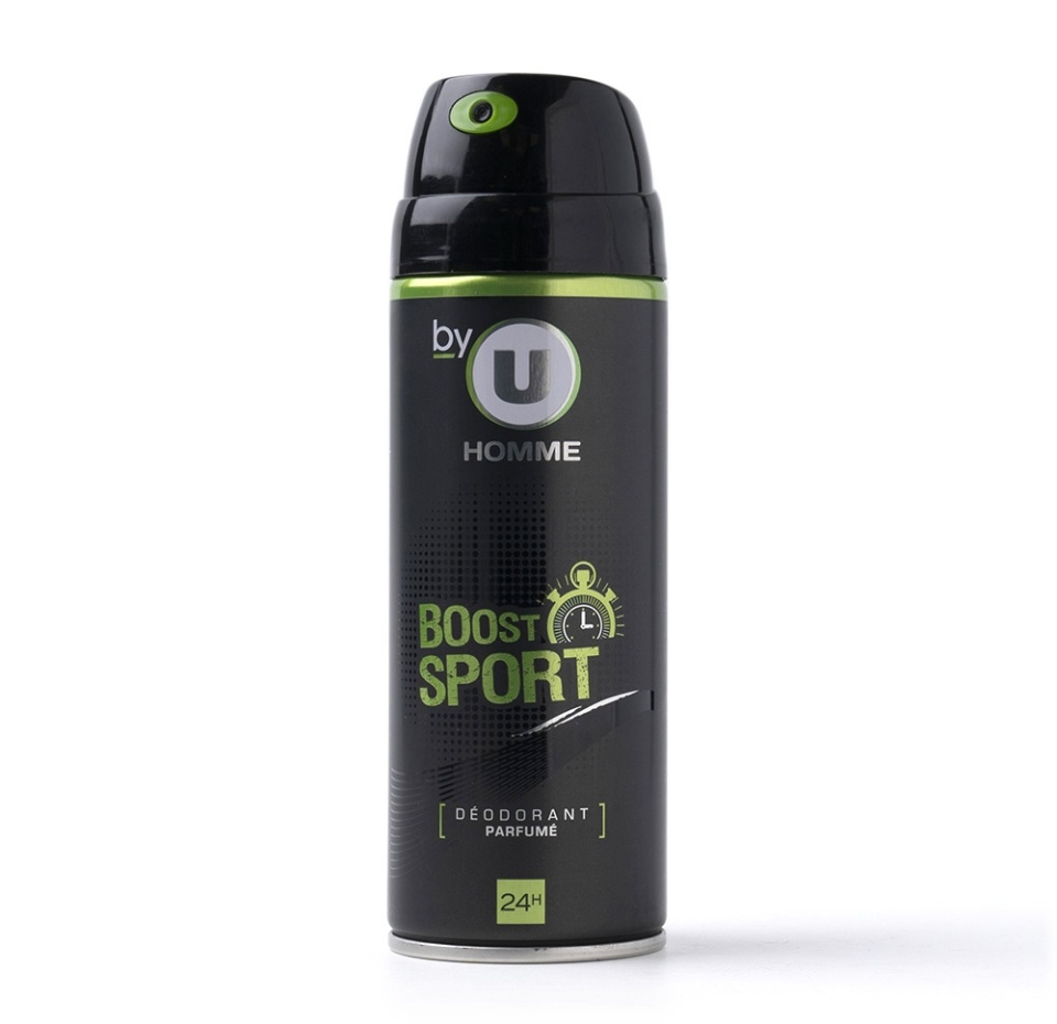 

Дезодорант-спрей U для мужчин Boost Sport By невидимая защита 24 часа, 200мл, Франция
