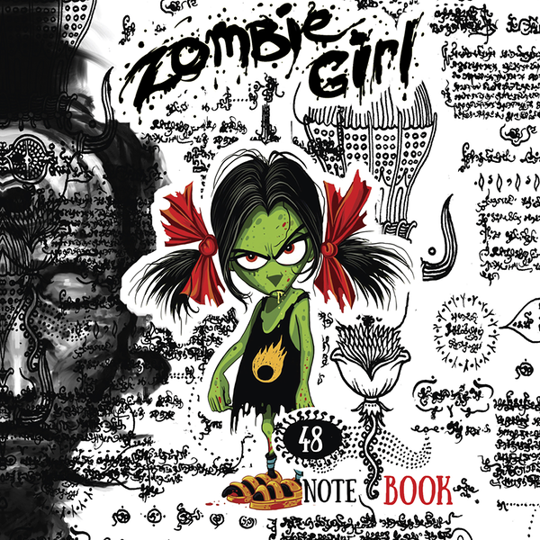 Тетрадь Пзбм Зомбаки, общая, 48 л, А5, клетка, скрепка