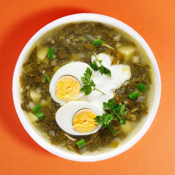 Суп щавелевый с говядиной