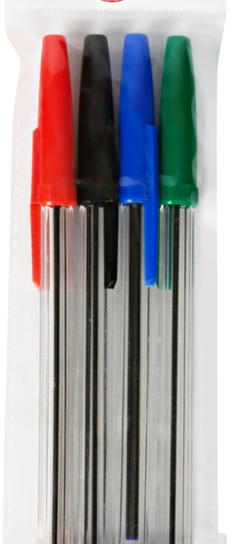 Набор ручек 365 ДНЕЙ Шариковых 4 цвета, 4шт