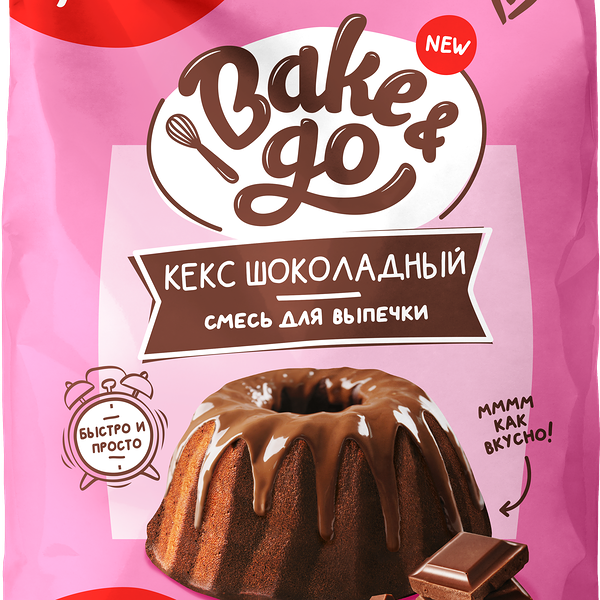 Смесь Увелка Bake&Go Кекс шоколадный