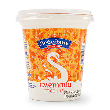 Сметана ЛебедяньМолоко, 15%