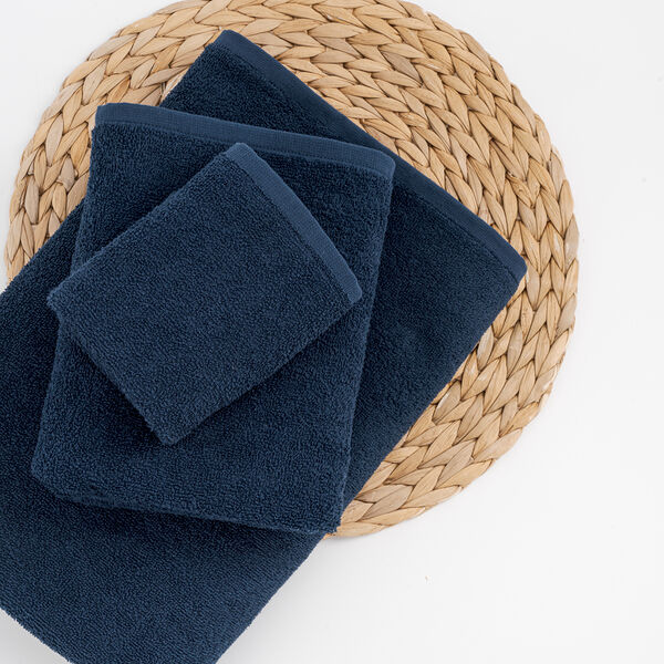 Полотенце махровое Монохром, 100% хлопок, р. 50х90, цвет Индиго