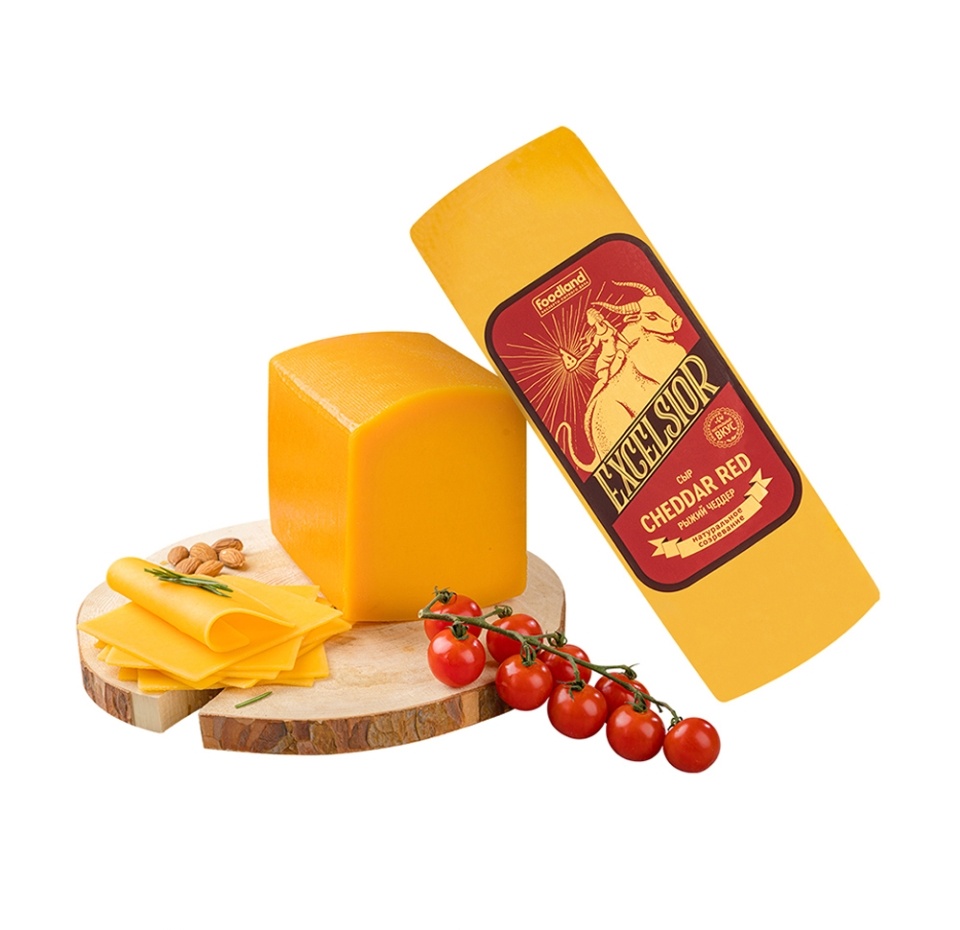 

Сыр Excelsior Чеддер 45% вес
