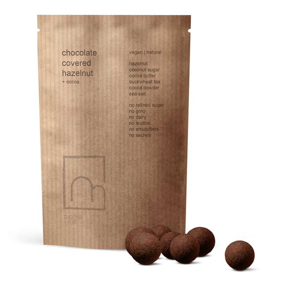 

Фундук Mojo cacao в гречишном шоколаде и какао-пудре, веганский 40 г