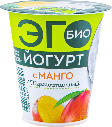 

Биойогурт Эго Манго 2.6 % 300 г