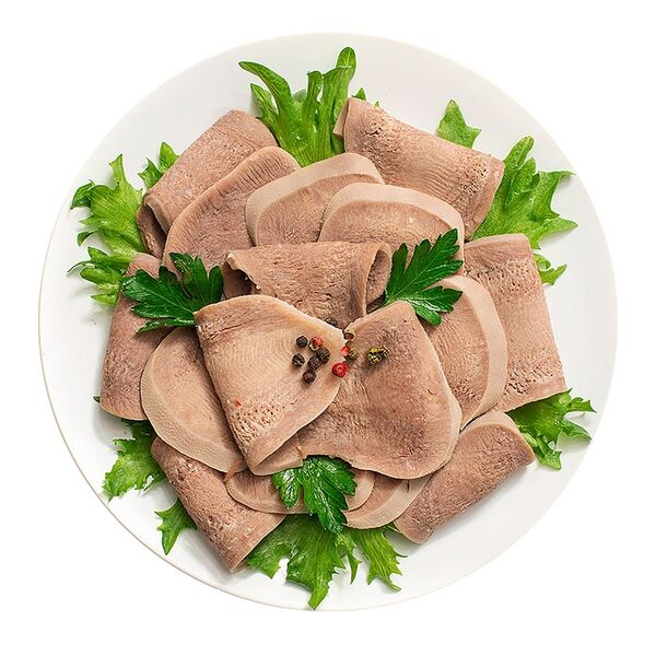 Язык говяжий отварной