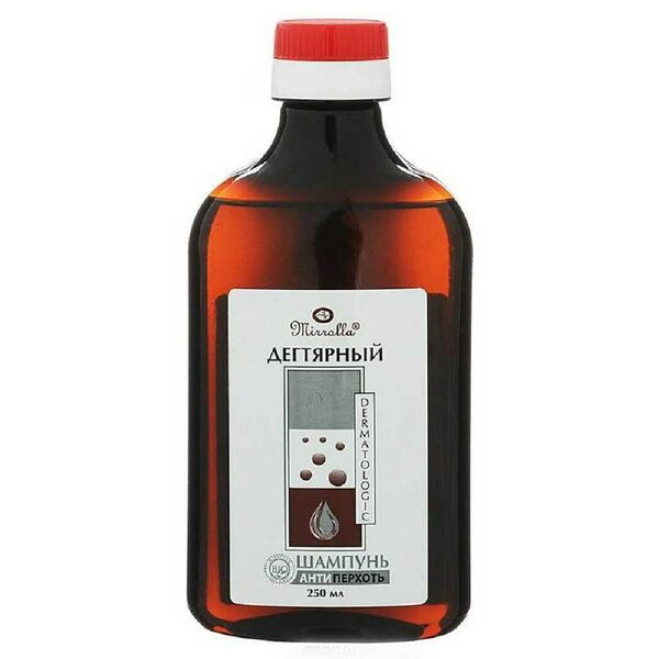 Шампунь для волос Mirrolla дегтярный против перхоти, 250 мл