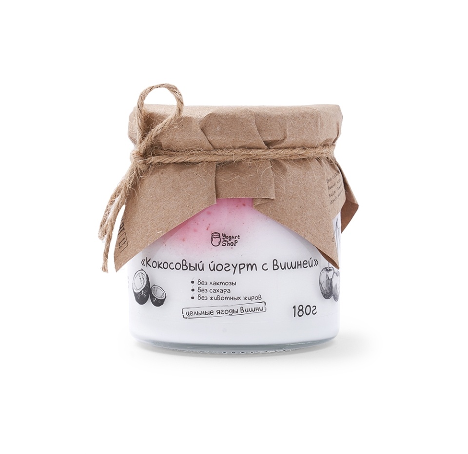 

Йогурт Yogurt Shop кокосовый с вишней 10.8% 180 г