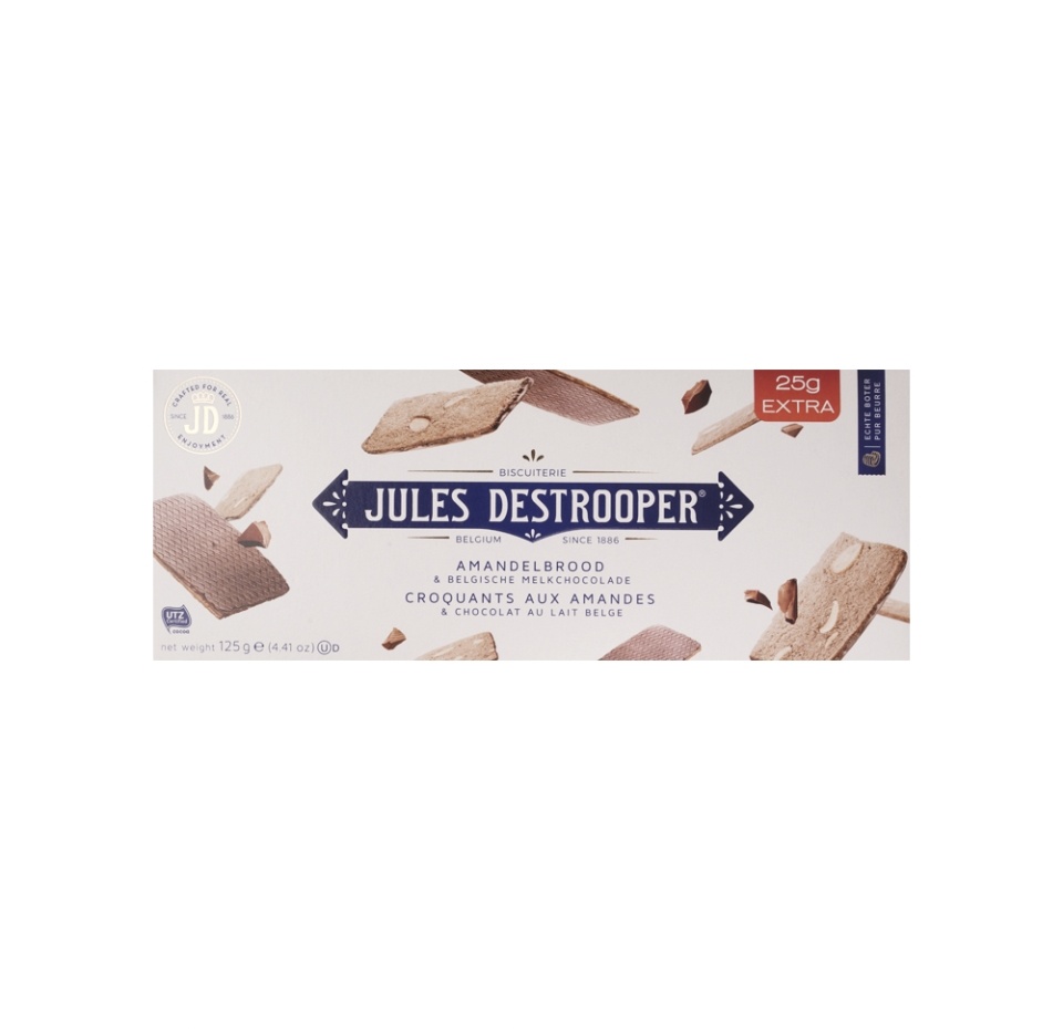 

Печенье Jules Destrooper Amandelbrood Belgische Melkchocolade 125 г