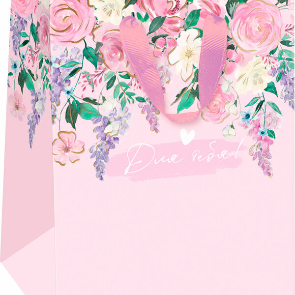 Пакет Пакетико подарочный матовая ламинация с тиснением Smt пдл w 14x19x11 см