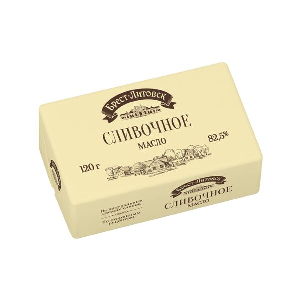 Масло сладкосливочное Брест-Литовск 82,5% 120 г