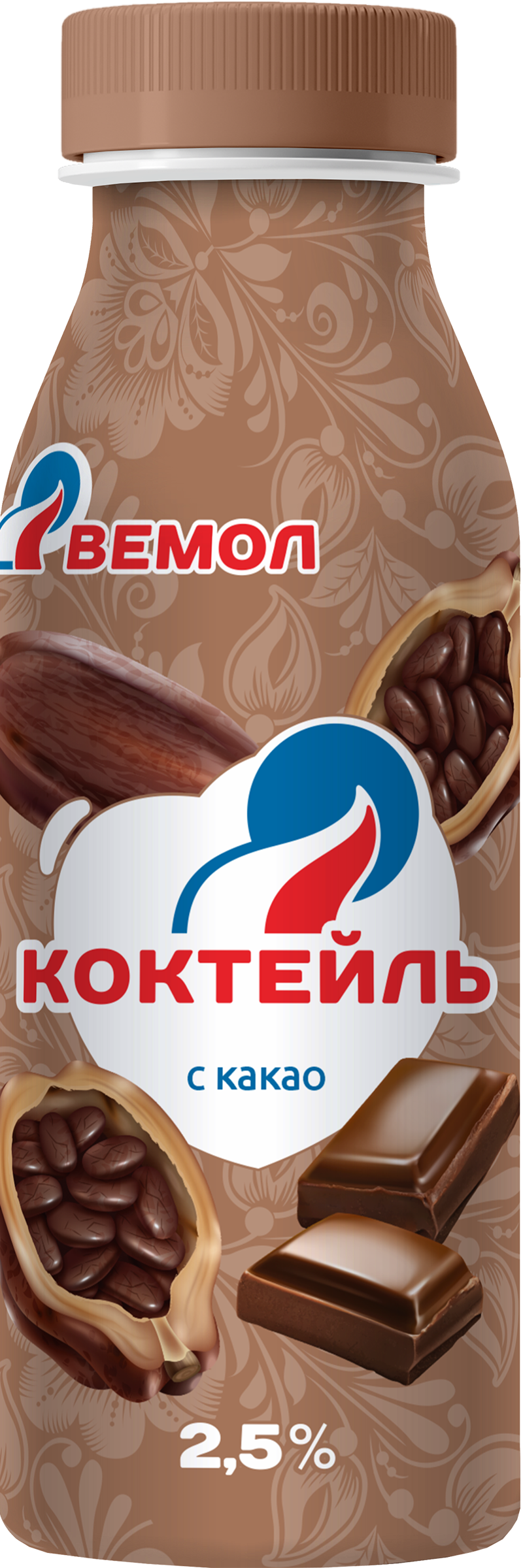 

Коктейль молочный Вемол с какао 2.5% без змж 290 мл